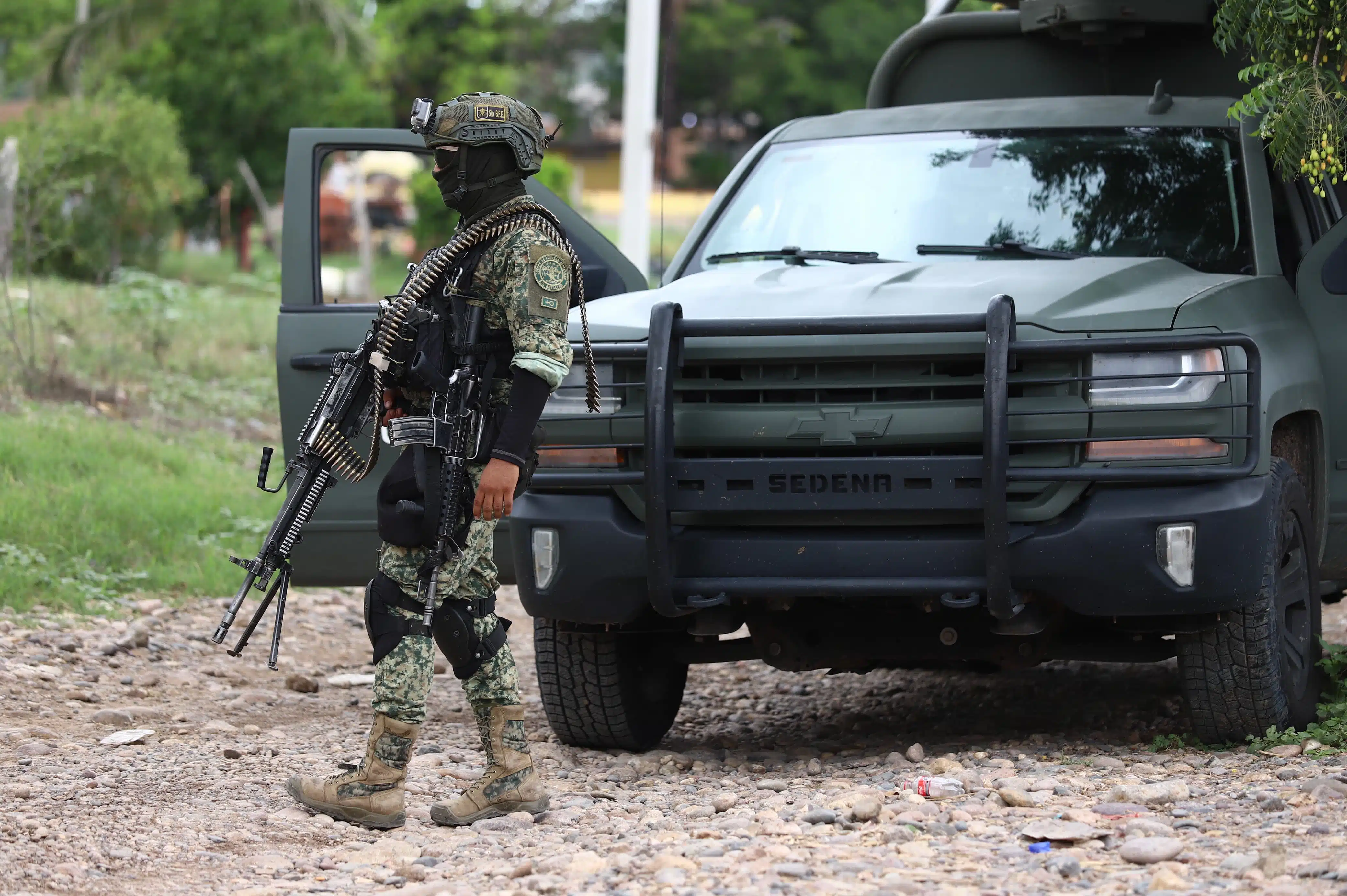 Elementos del Ejército mexicano realizan labores preventivas