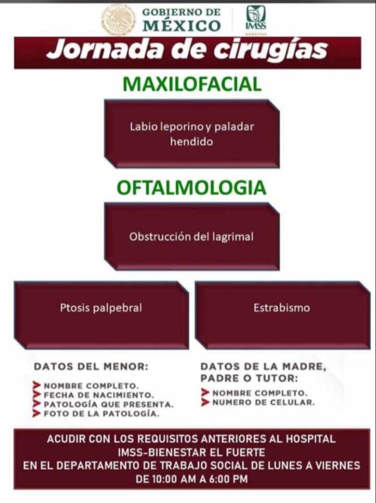  IMSS-Bienestar realizará cirugías gratuitas 