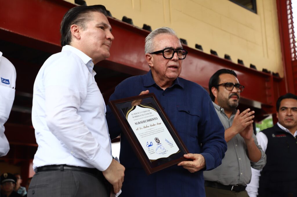 Inauguración de la nueva estación de Bomberos La Conquista, en Culiacán