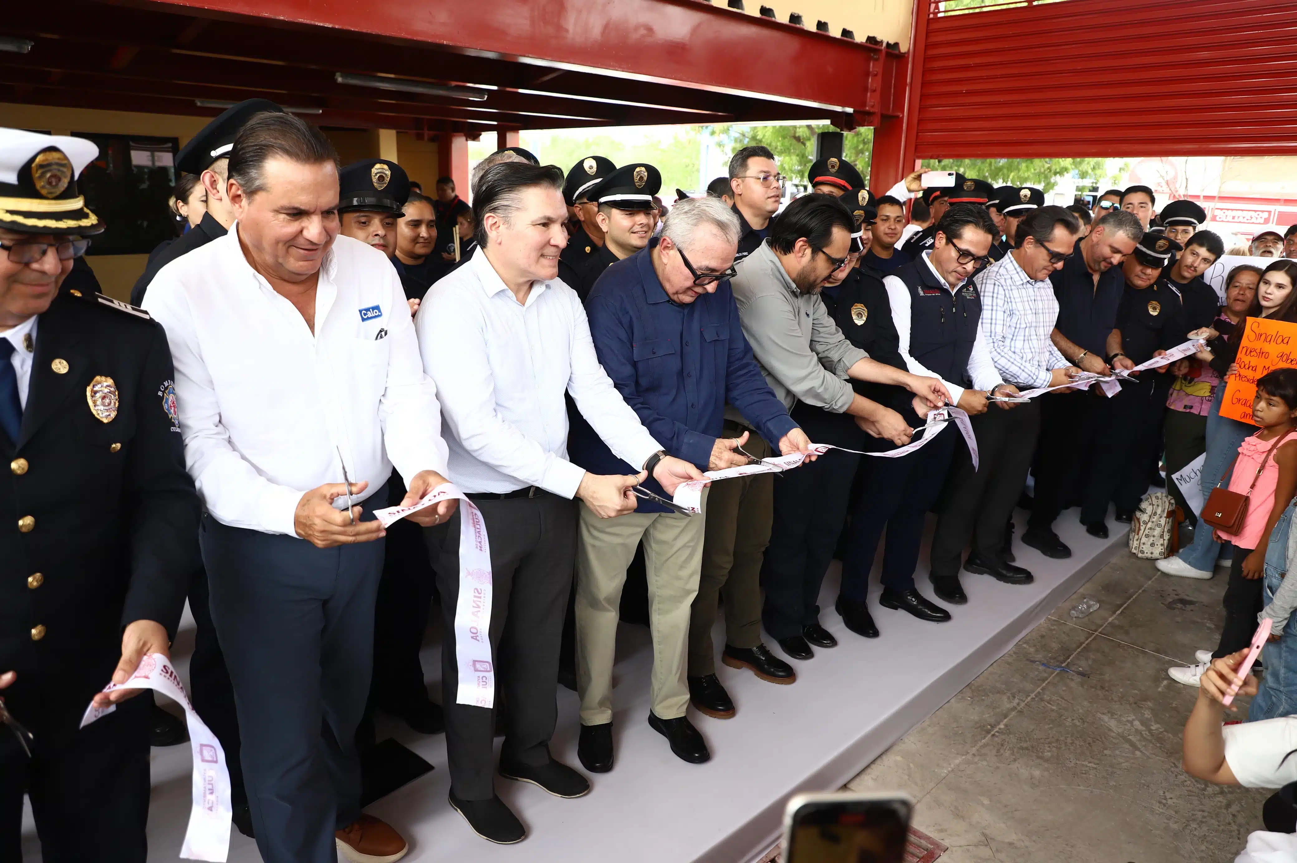 Inauguración de la nueva estación de Bomberos La Conquista, en Culiacán