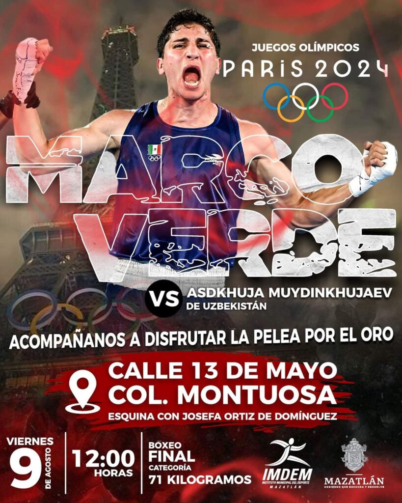 Invitación para ver la pelea de Marco Verde