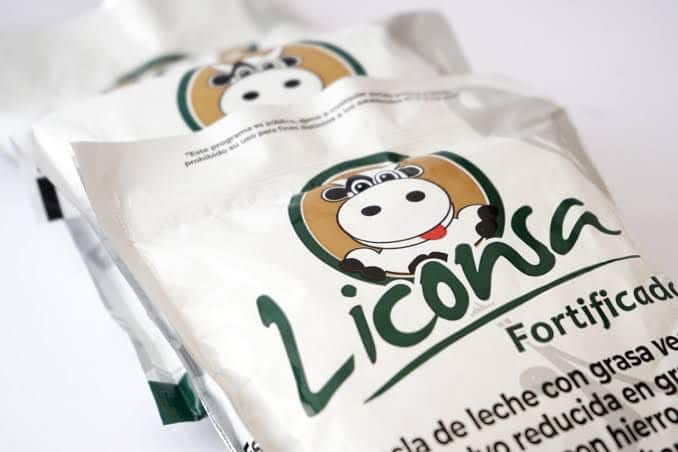 Sobres de leche Liconsa