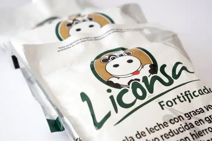 Sobres de leche Liconsa