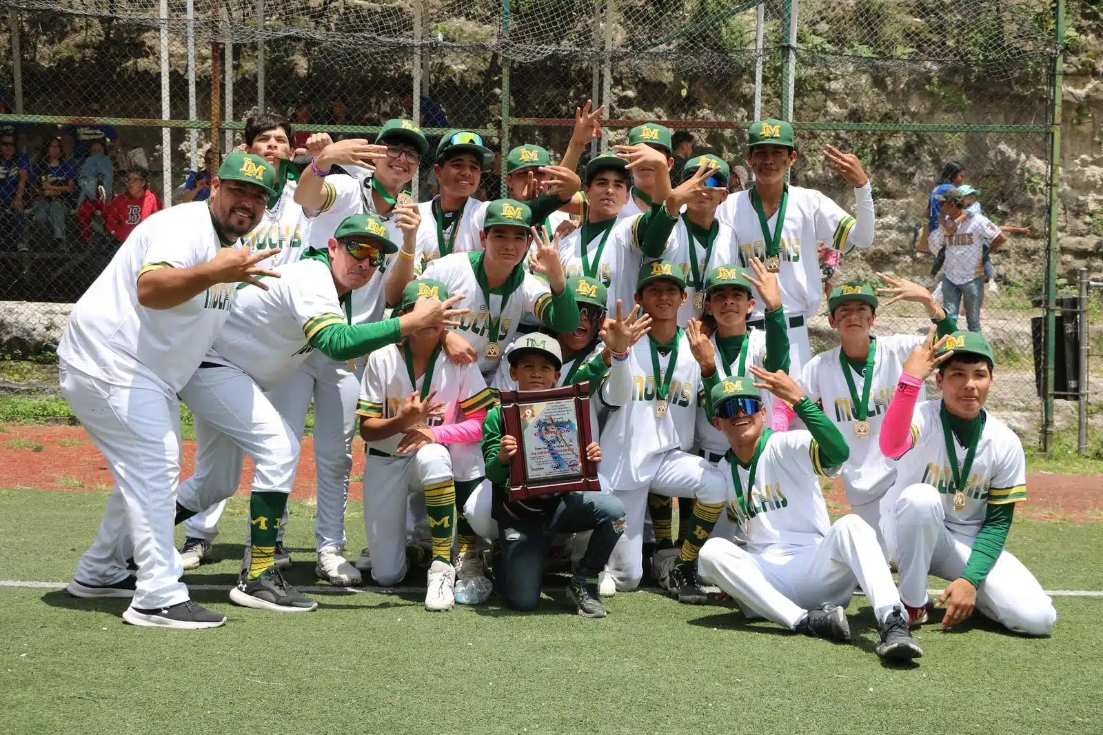 Campeones nacionales 13-14 años, la Liga de Ahome de Beisbol