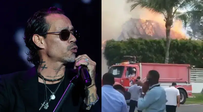 VIDEO: Se incendia la lujosa mansión de Marc Anthony en República Dominicana