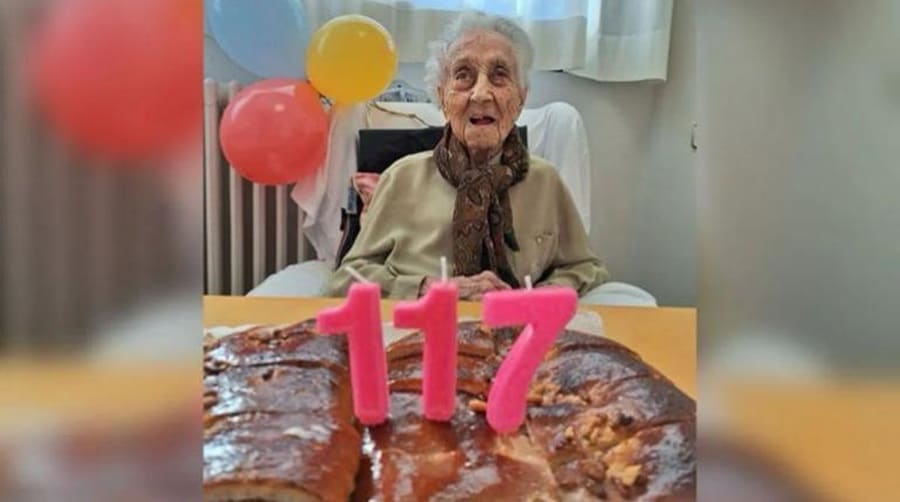 María Branyas festeja su cumpleaños 117