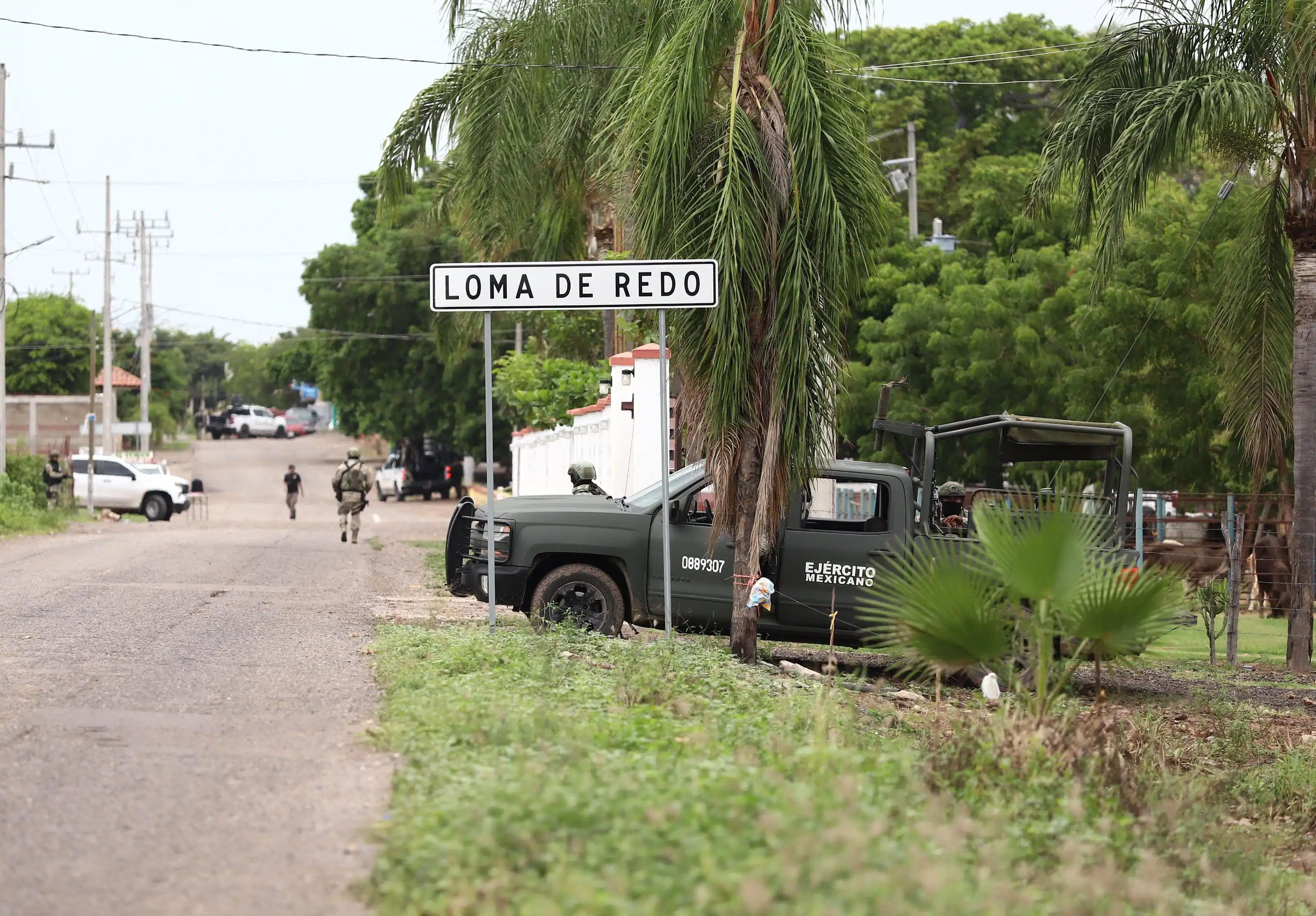 Militares en zona del enfrentamiento