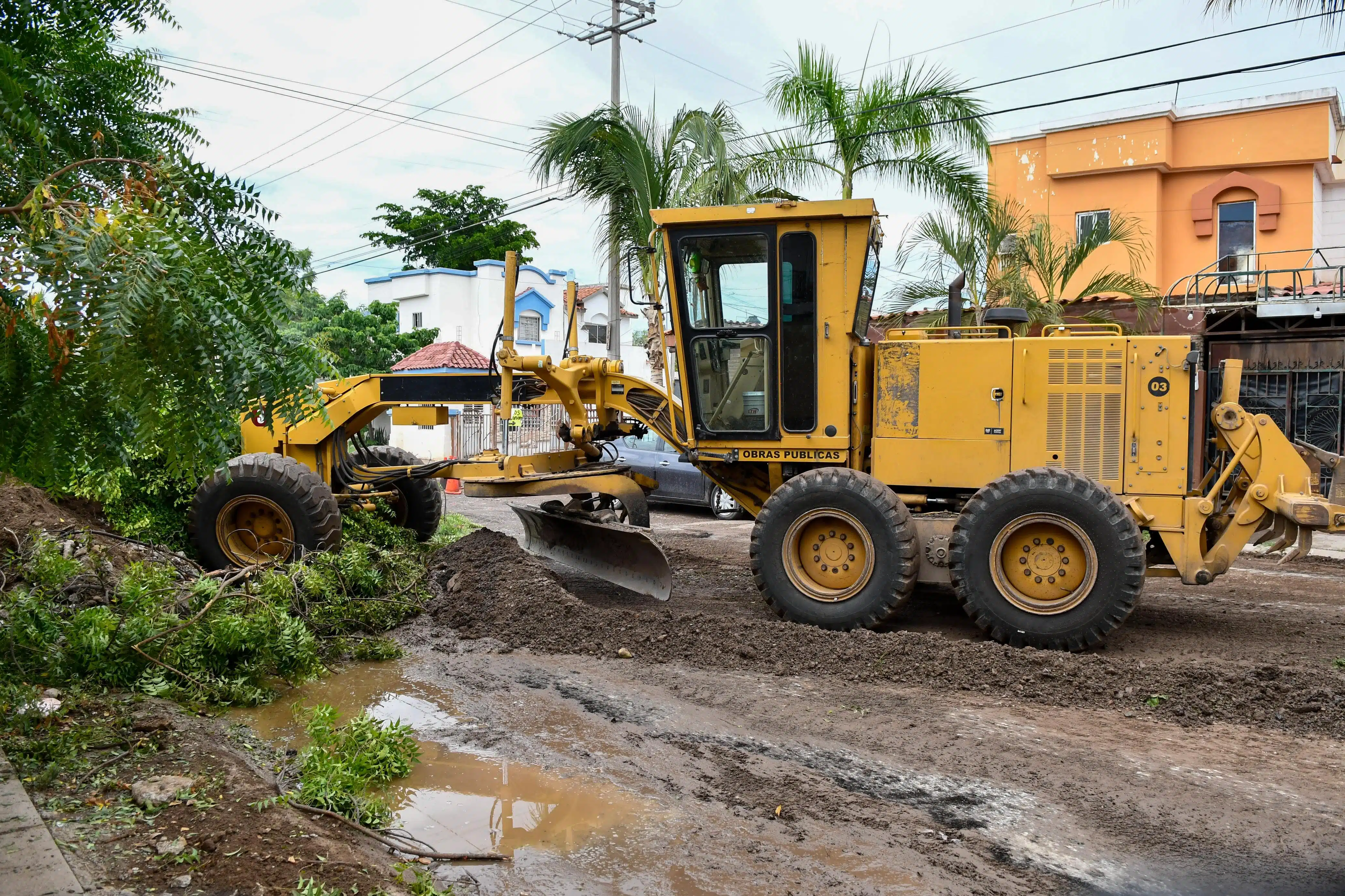 Trabajos realizado por personal de Obras y Servicios Públicos de Culiacán