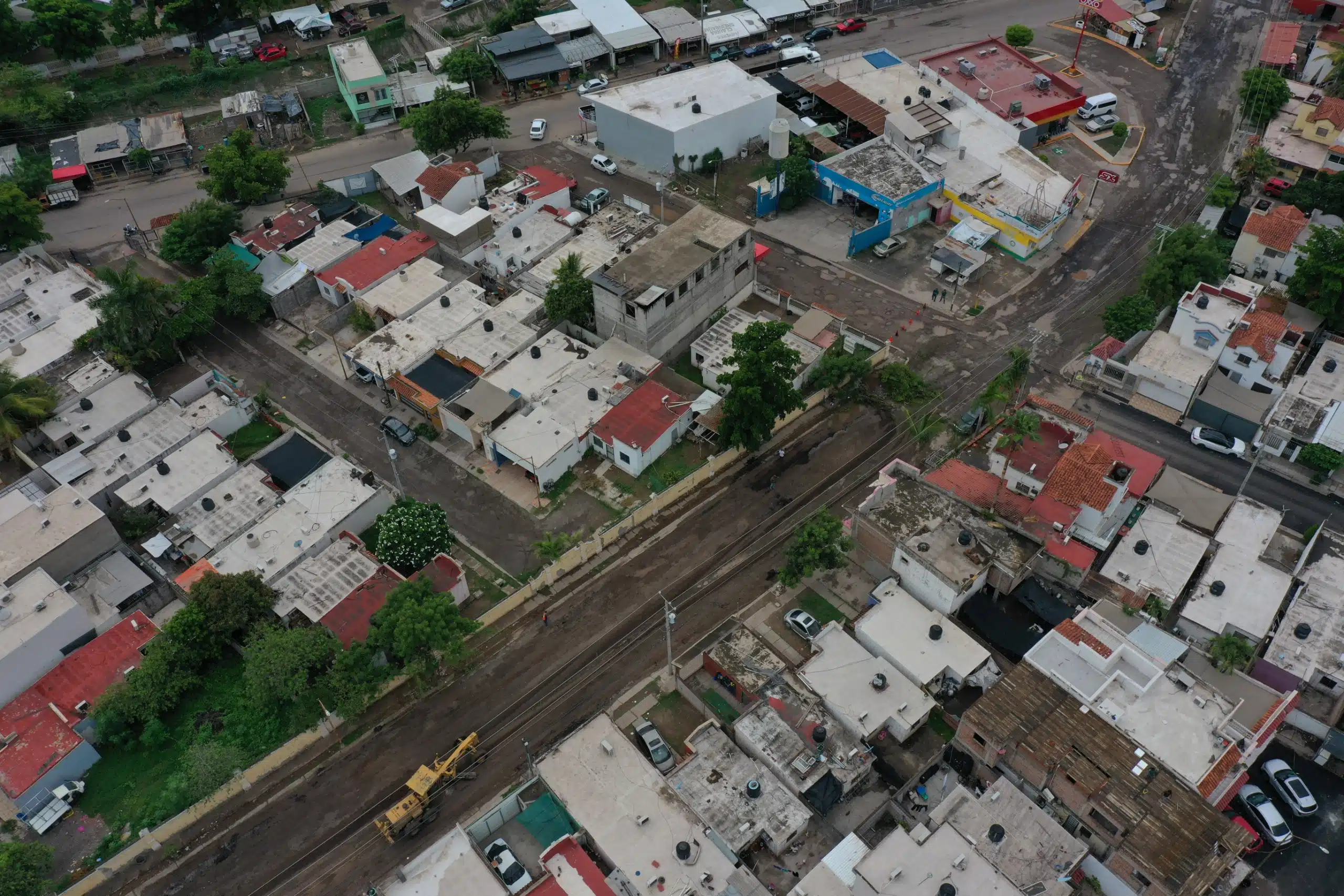 Trabajos realizado por personal de Obras y Servicios Públicos de Culiacán