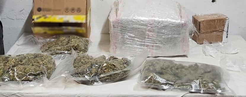 Paquetes de droga decomisados en Querétaro