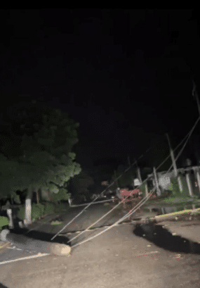 Lluvia causa caída de postes, árboles y deja sin energía eléctrica a varios poblados en Angostura