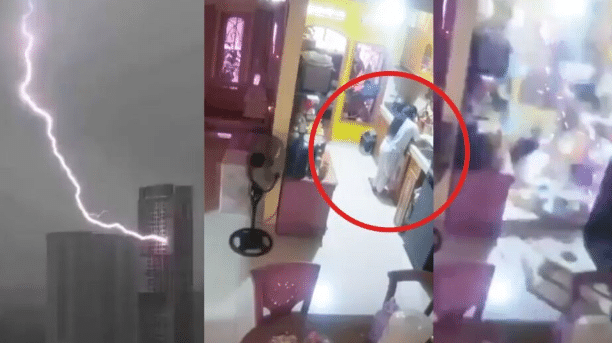 VIDEO: ¡Impactante! Rayo entra a departamento en China y alcanza a una niña en la cocina