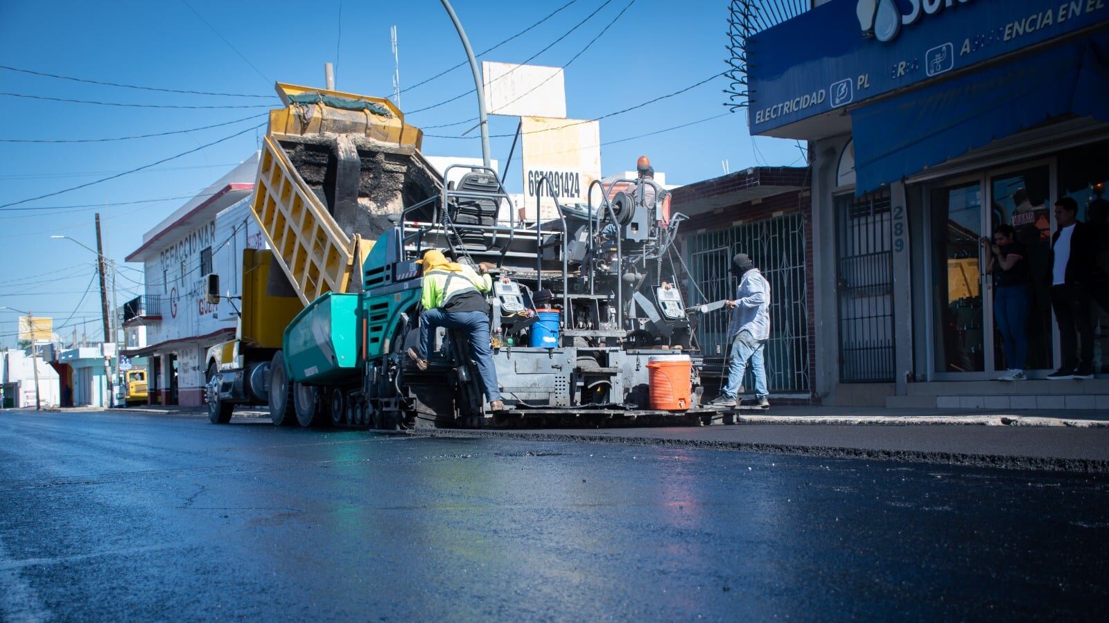 Reencarpetado previene formación de baches lluvias Culiacán