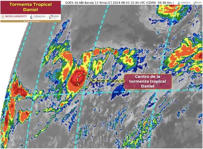 Se activa la tormenta tropical Daniel en el pacífico