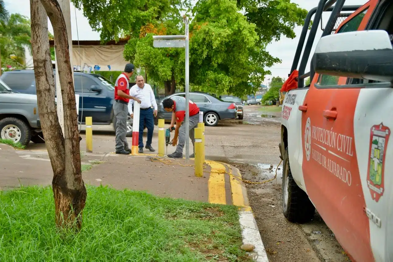 Semáforo pluvial en Guamúchil