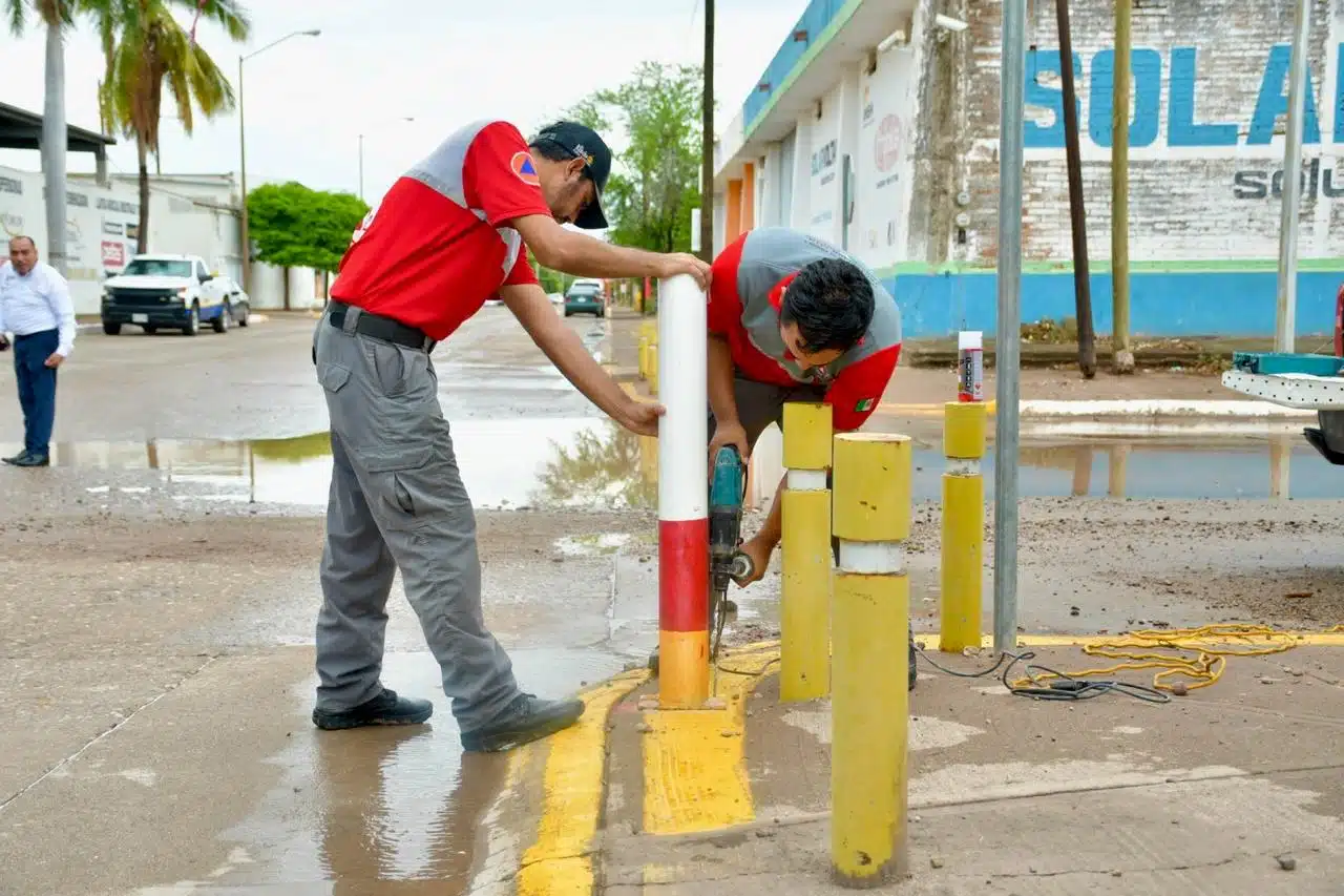 Semáforo pluvial en Guamúchil