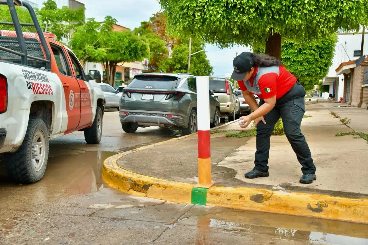 Semáforo pluvial en Guamúchil