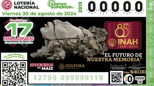 Resultados Sorteo Superior 2819 de la Lotería Nacional