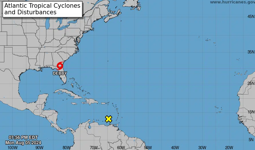 “Debby” avanza lento en tierra y deja inundaciones severas en parte del sureste de EU