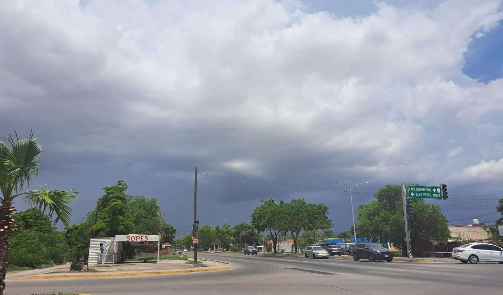 Cielo nublado en Sinaloa