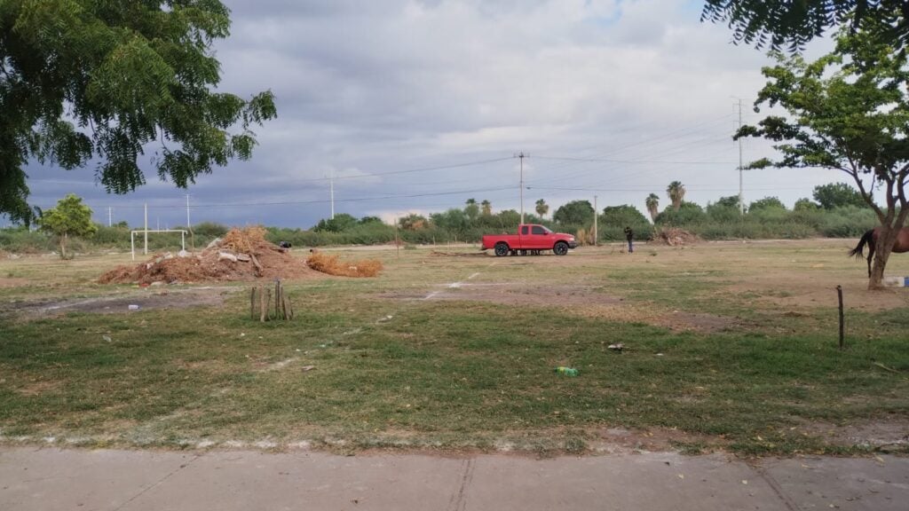 área verde de fraccionamiento de Los Mochis