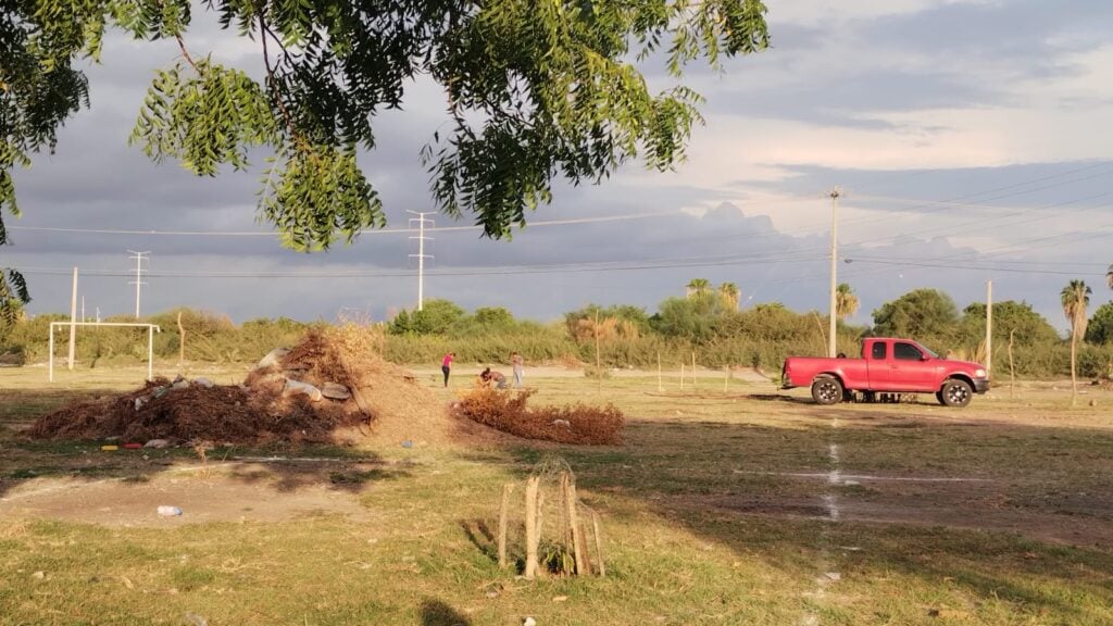 área verde de fraccionamiento de Los Mochis