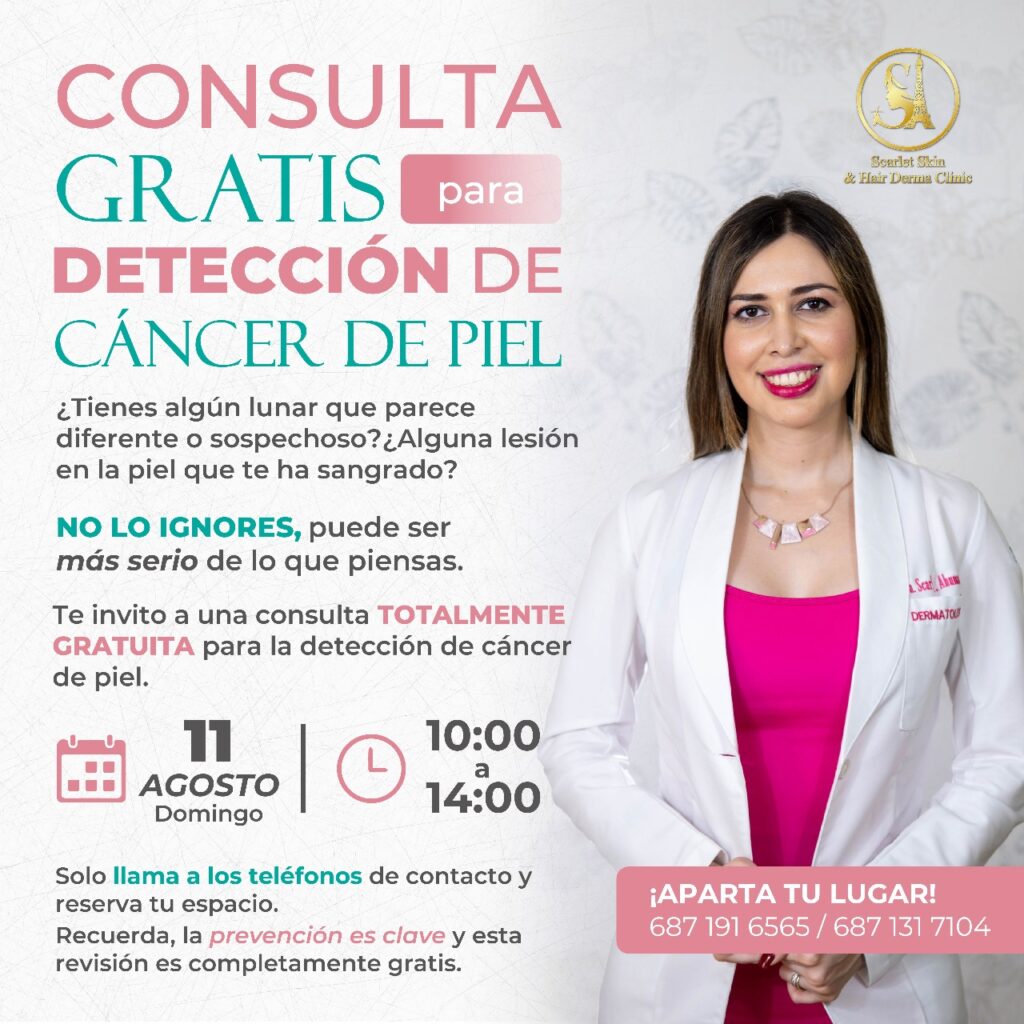 Consulta gratuita para la detección de cáncer de piel