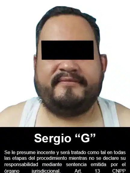 Sergio N, hombre detenido