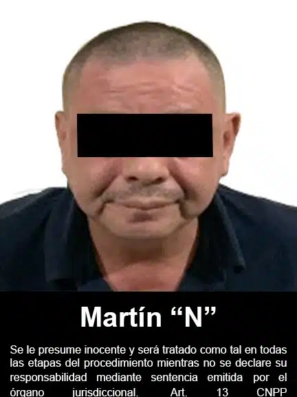 Martín N, hombre detenido