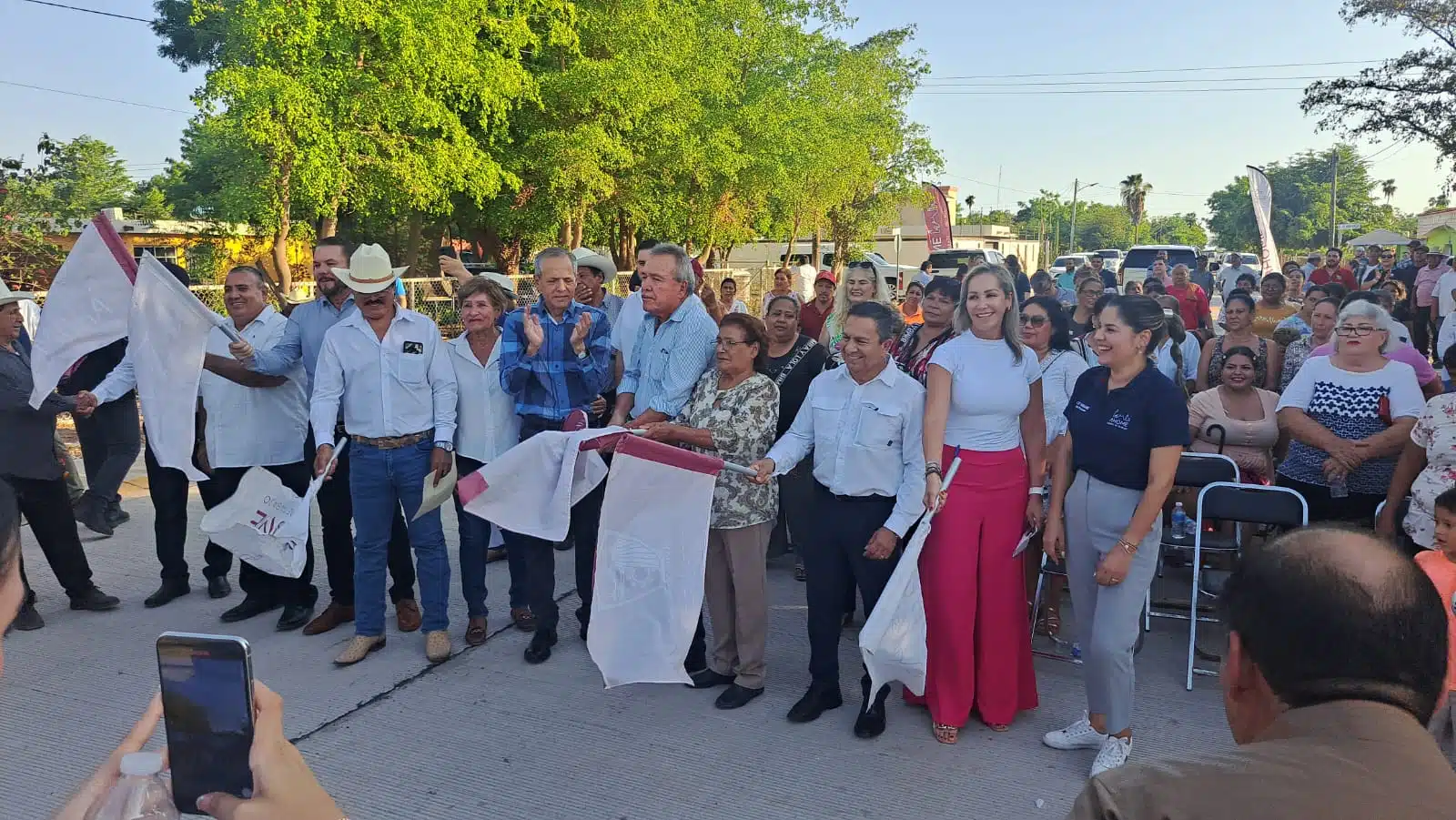 Inauguración de pavimentacion