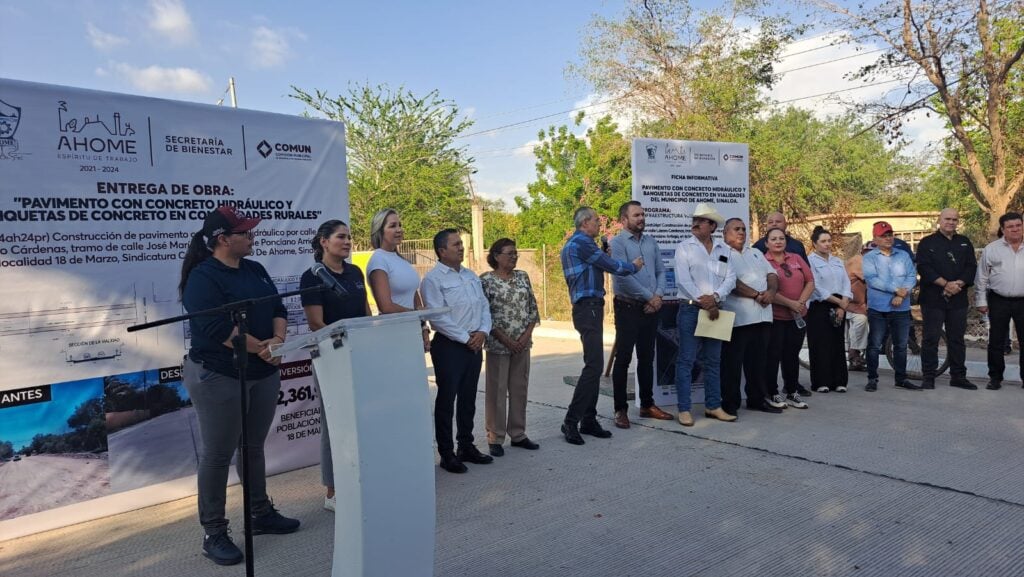 Inauguración de pavimentacion