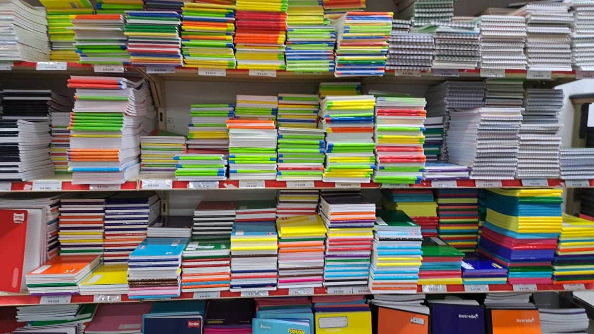 Libretas y útiles escolares