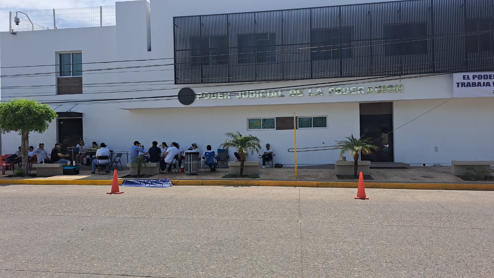 Manifestación de trabajadores del Poder Judicial