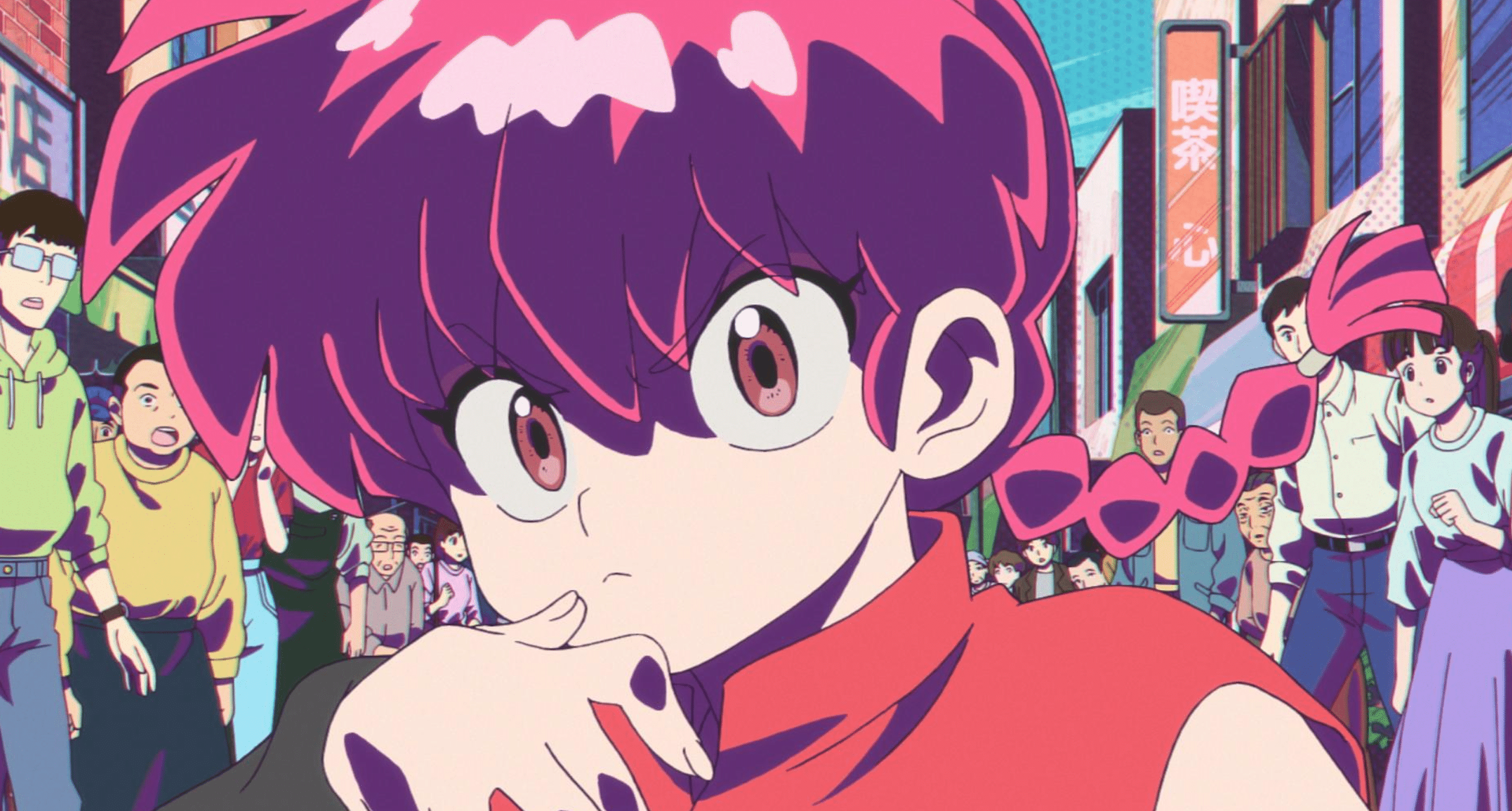 Fotograma de Ranma en su versión femenina en el remake