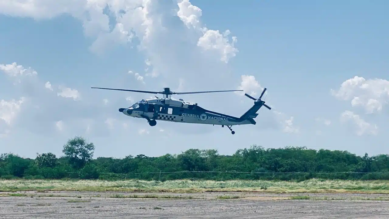 Aerovanes de la Guardia Nacional en Culiacán