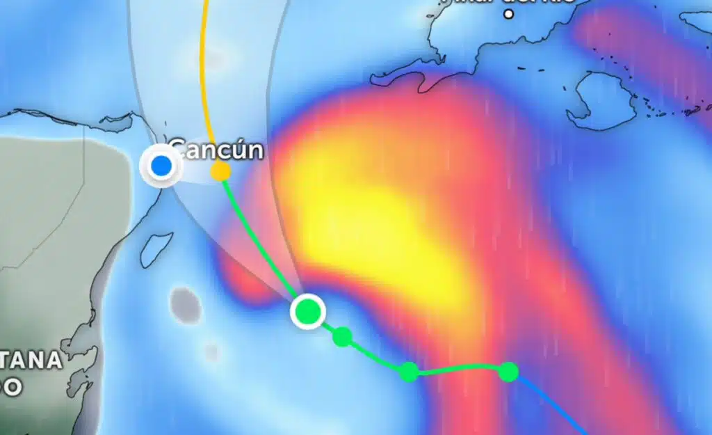 Alerta naranja en cinco municipios de Quintana Roo por Helene