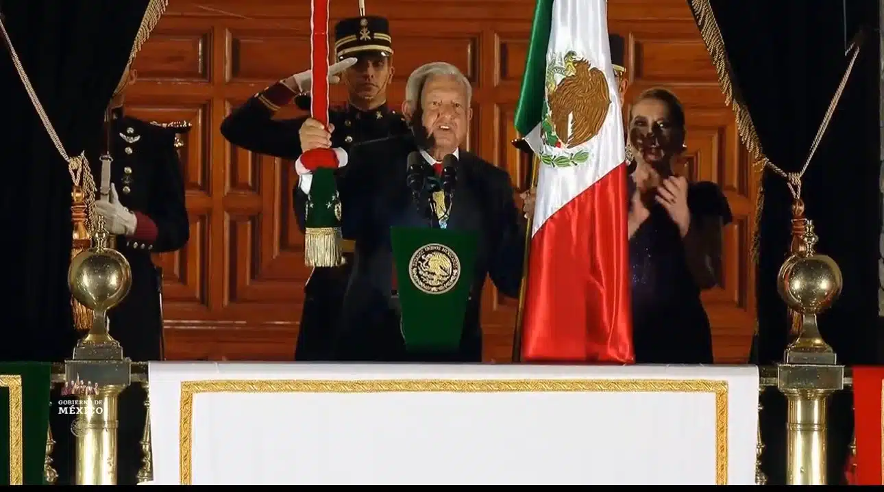 Así fue el último Grito de Independencia de López Obrador