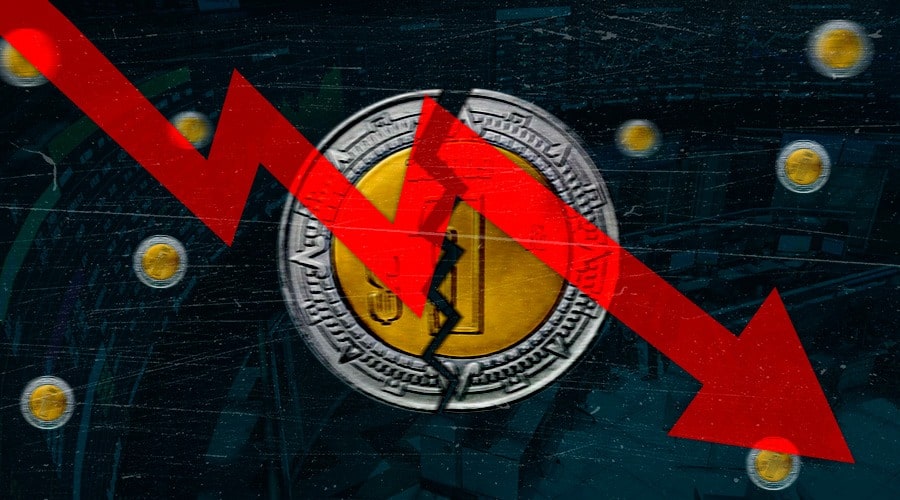 Caída del peso mexicano ante el dólar