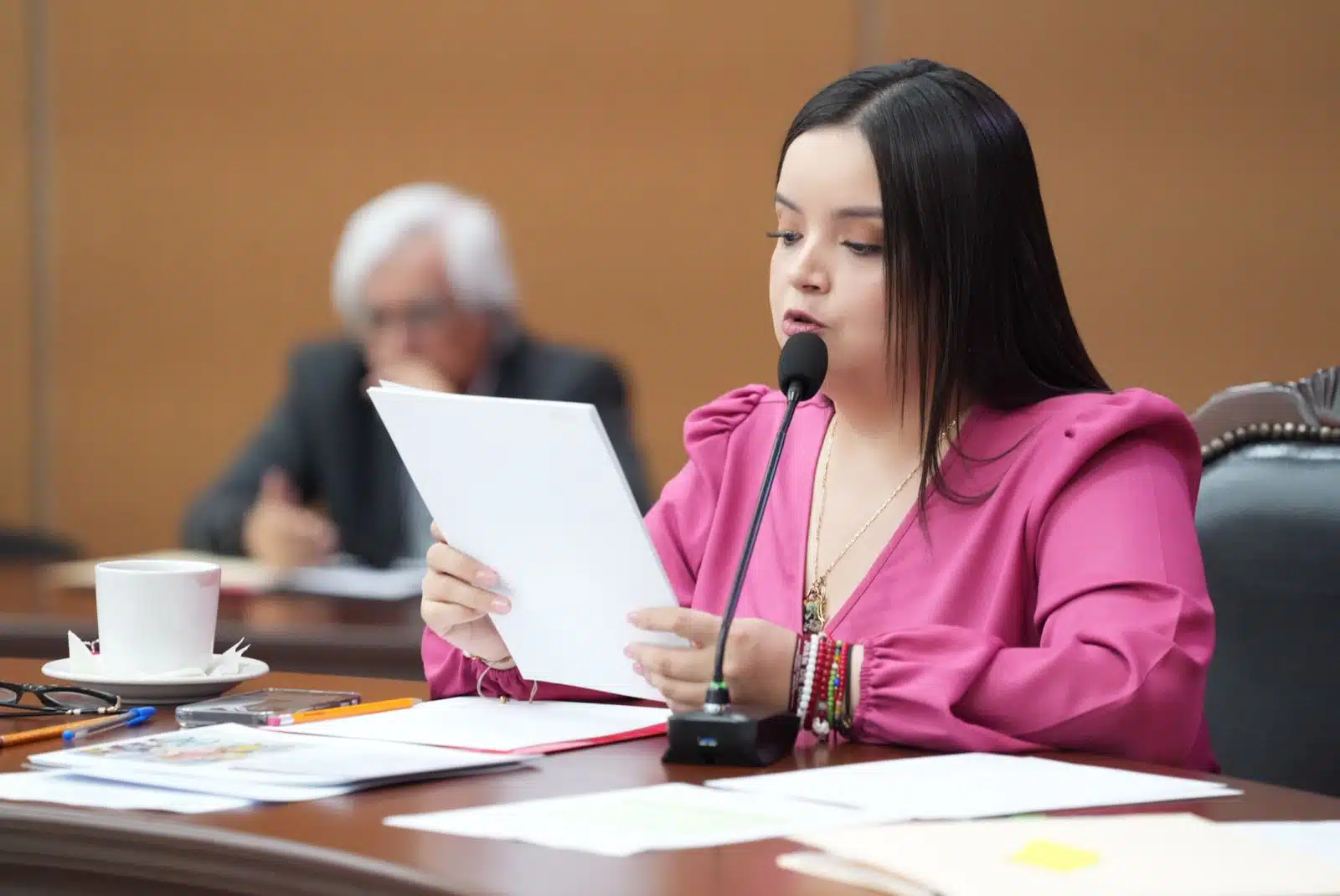 Cinthia Valenzuela Langarica, diputada integrante del Grupo Plural del Congreso del Estado.