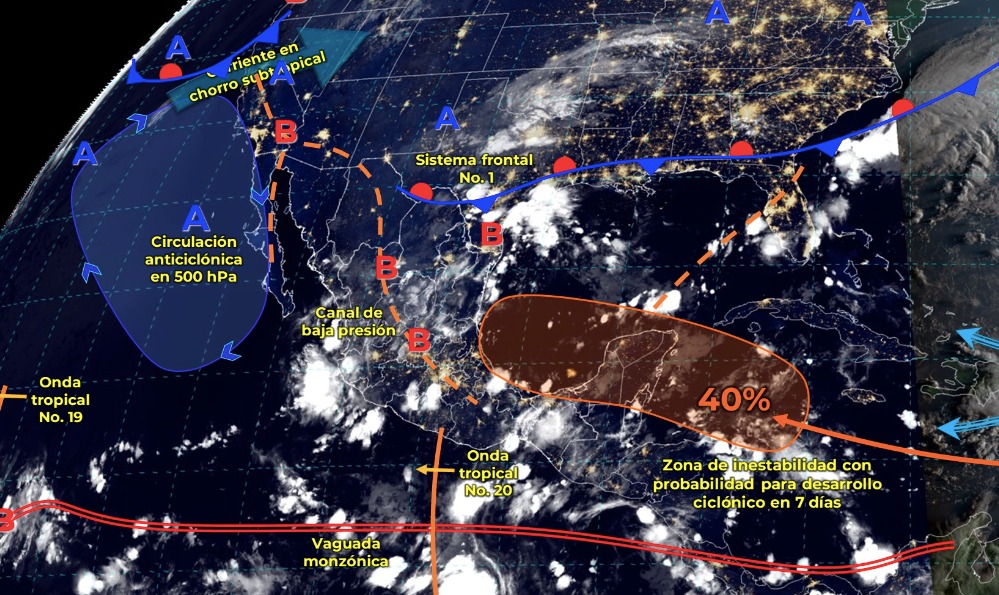 Clima México martes 3 de septiembre