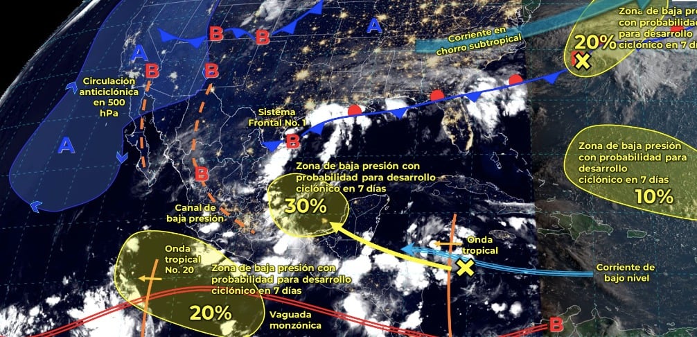 Clima México para este jueves 5 de septiembre