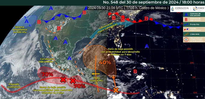 ¿Cómo estará el clima en México esta noche? Checa el pronóstico para las próximas horas