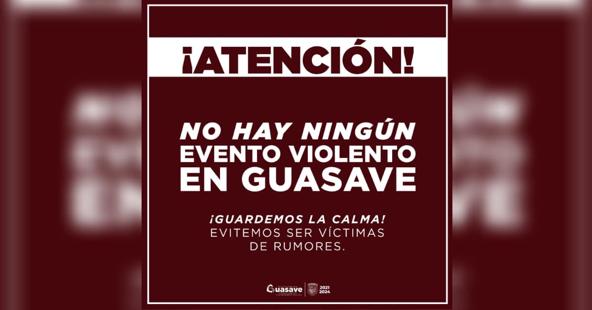 Comunicado por parte del Ayuntamiento de Guasave.