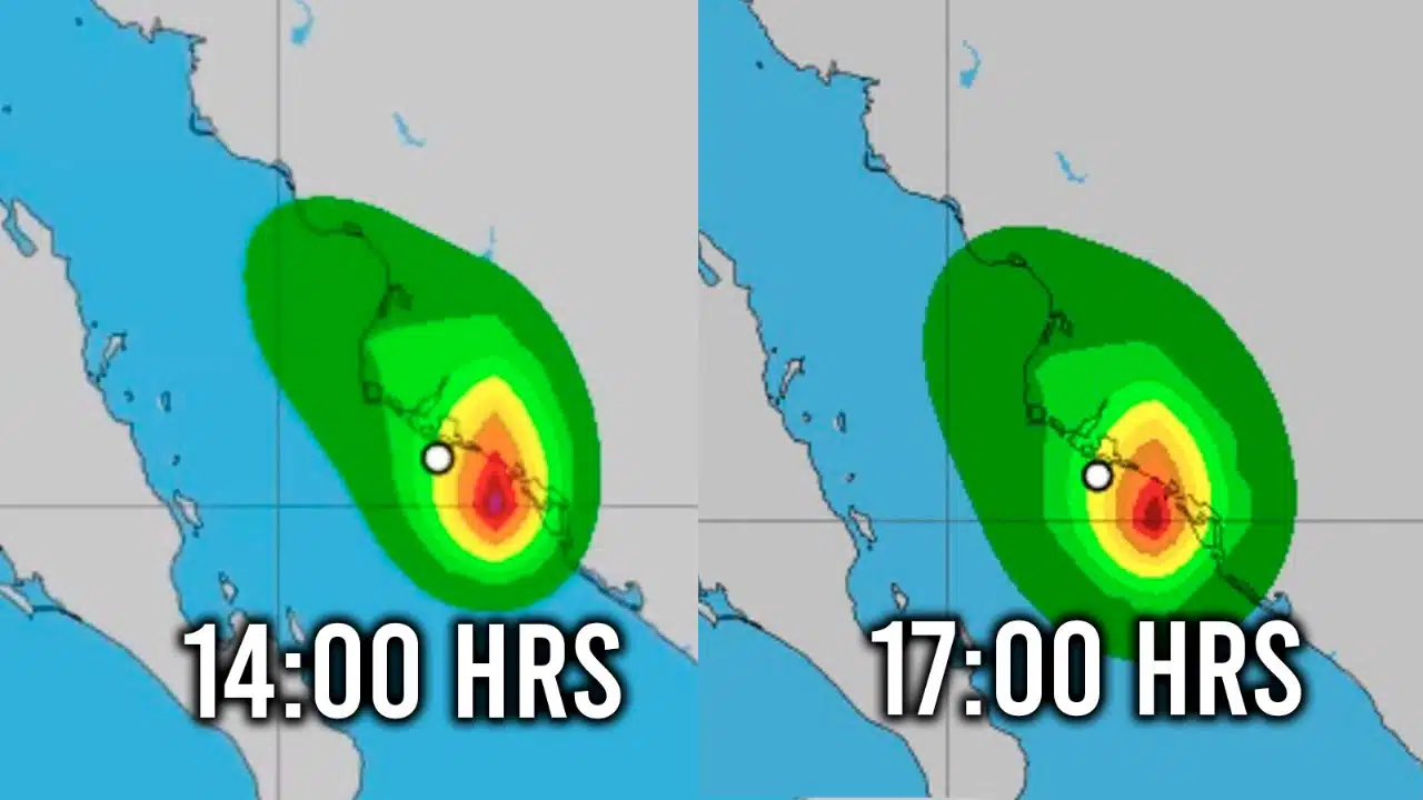 Desplazamiento de la tormenta tropical