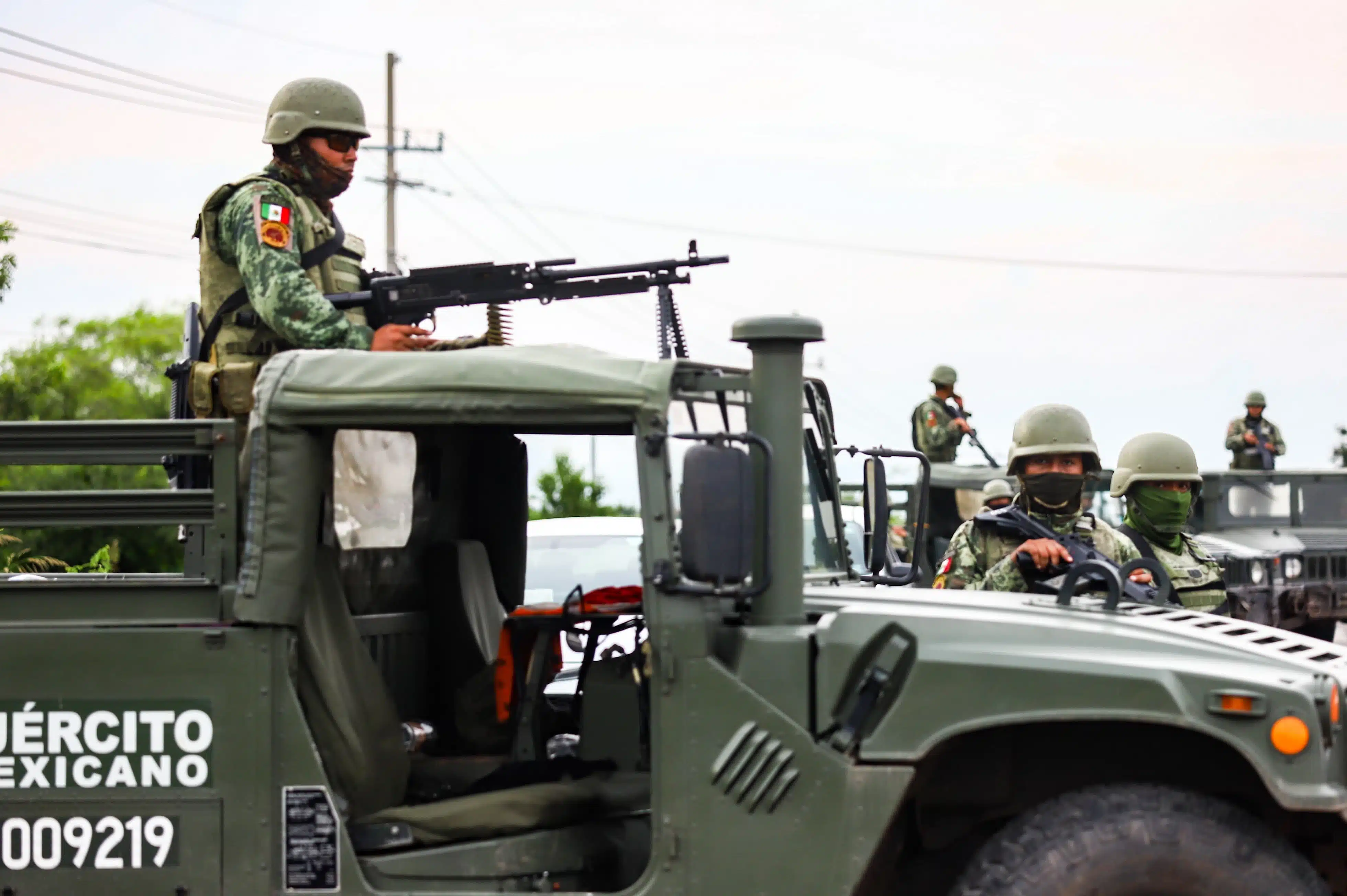 Ejército Mexicano durante operativo en Culiacán.