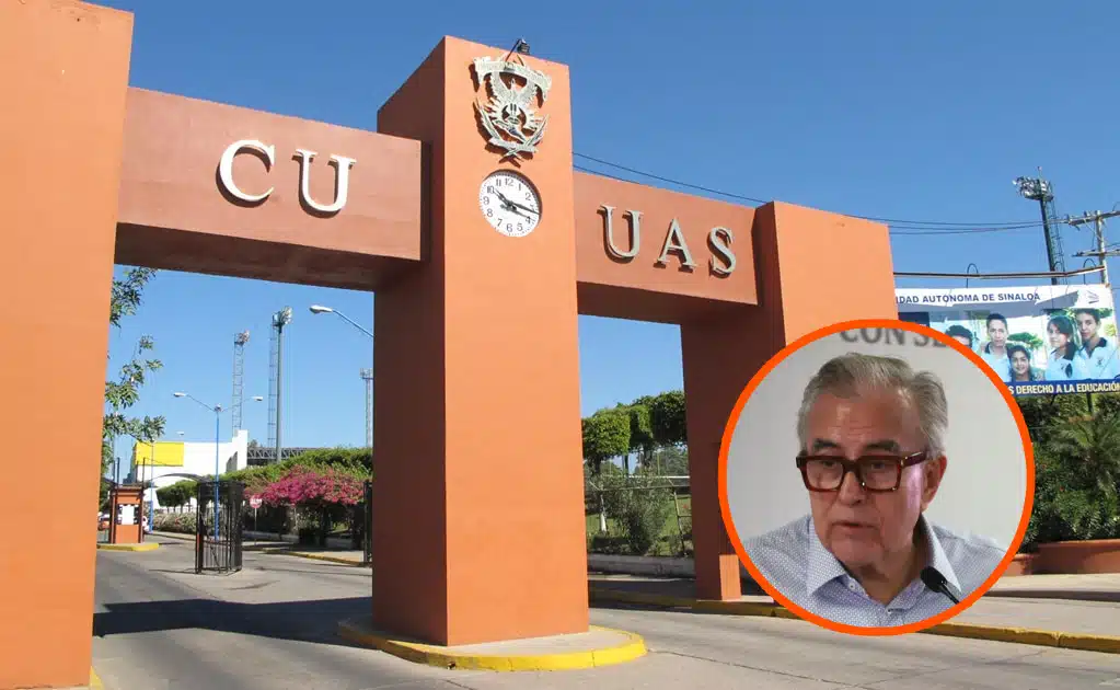 Entrada a la CU UAS en Culiacán - Rubén Rocha Moya