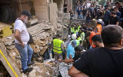 Fallecen 12 personas tras bombardeo israelí en Beirut; varios heridos