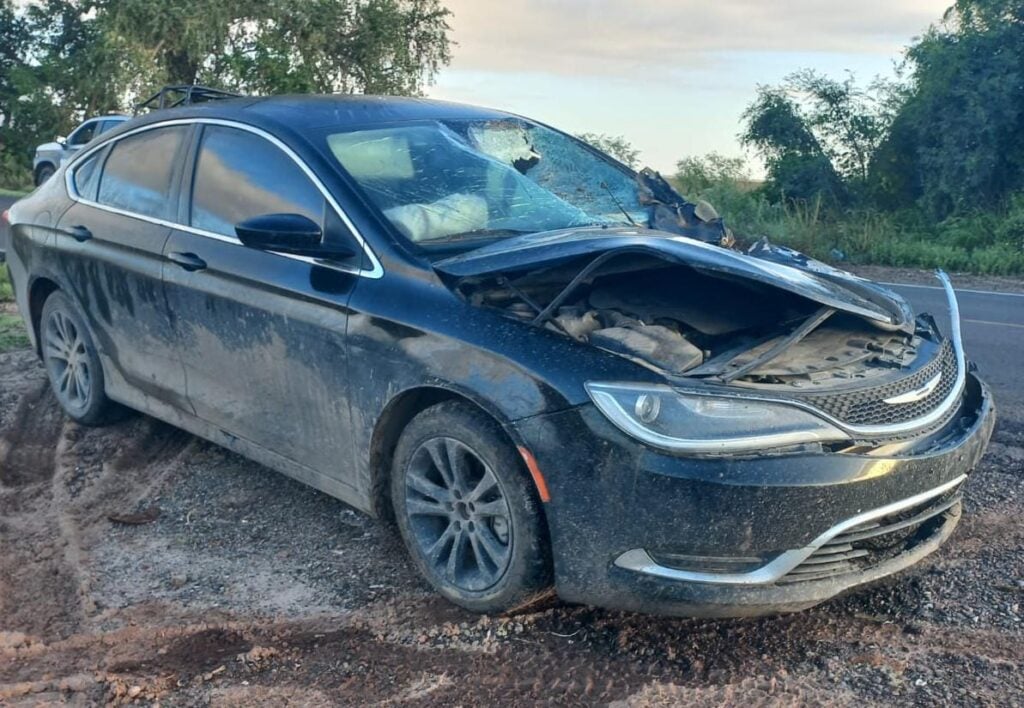 Fuerte choque protagonizó un hombre al impactarse contra un caballo