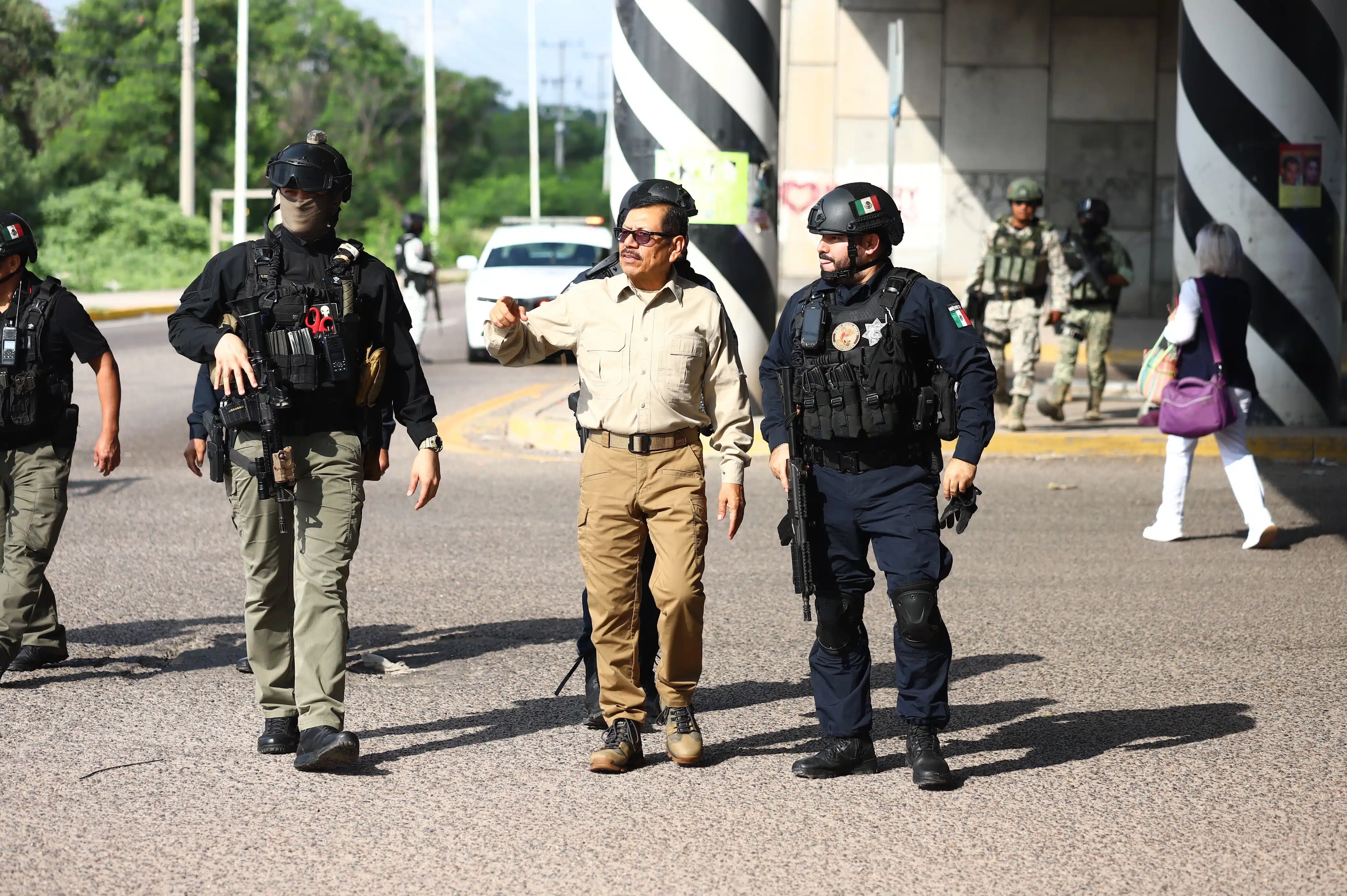 Gerardo Mérida Sánchez durante operativo en Culiacán