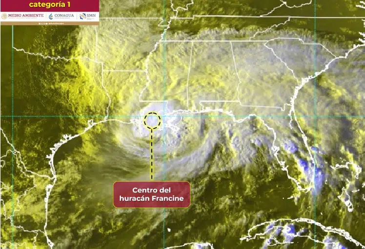 “Francine” se degrada a huracán de categoría 1 sobre el sureste de EU